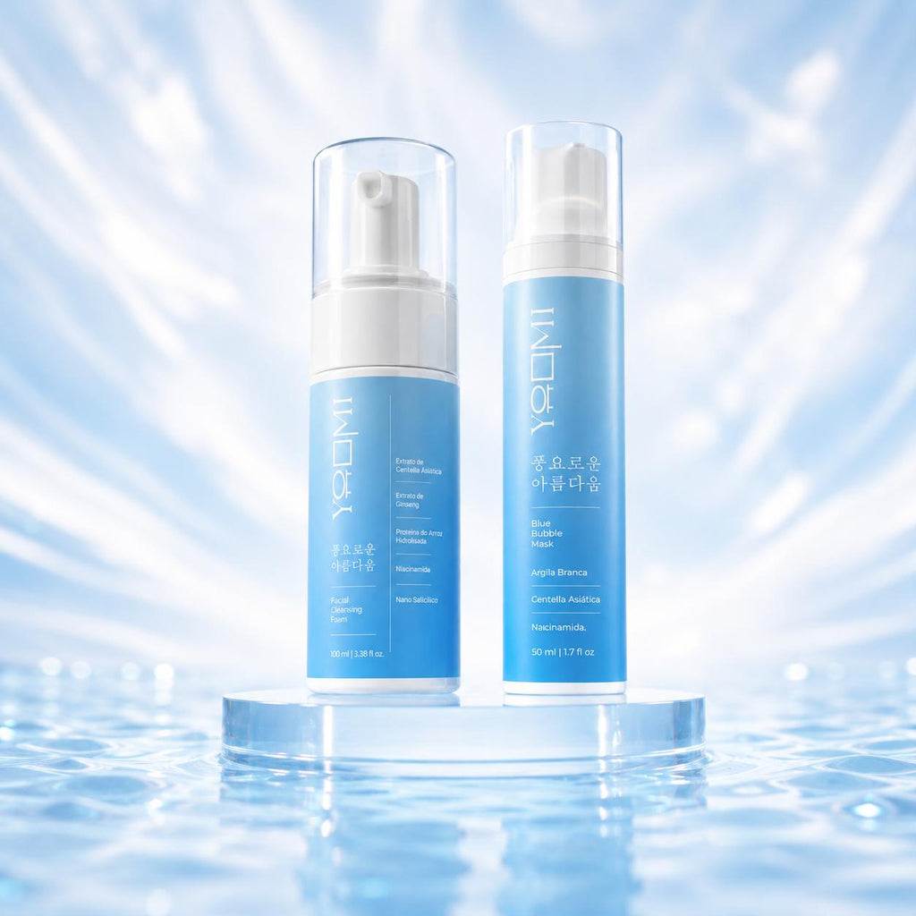 Duo Yoomi: Espuma de Limpeza + Máscara Facial