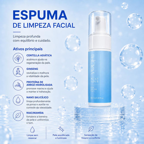 Duo Yoomi: Espuma de Limpeza + Máscara Facial