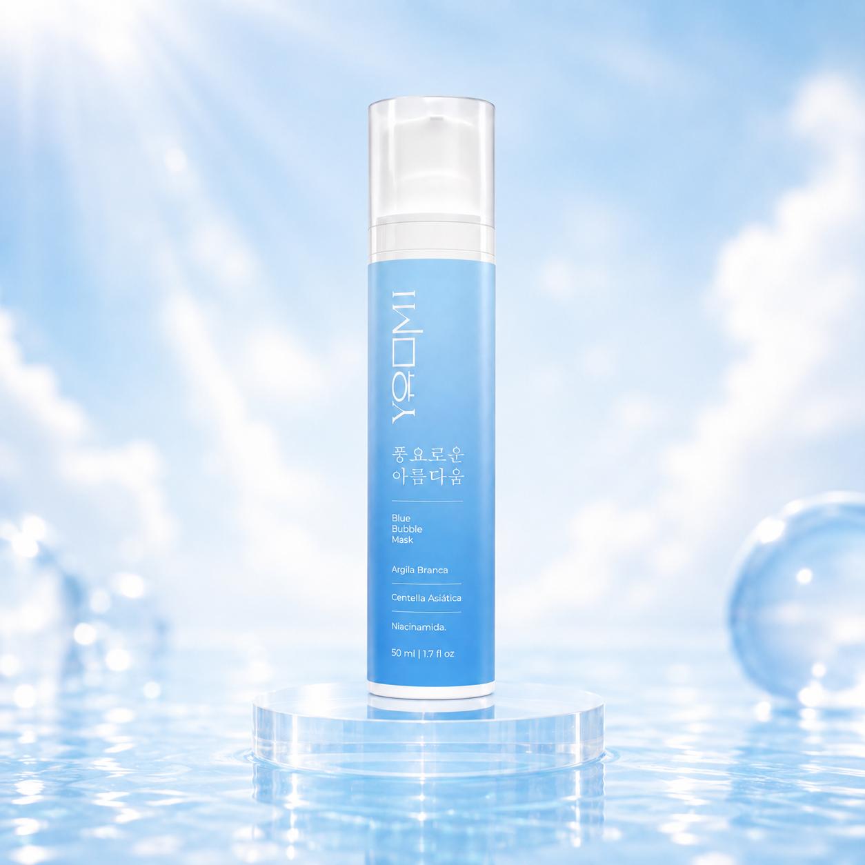 Máscara Facial · Blue Bubble Mask