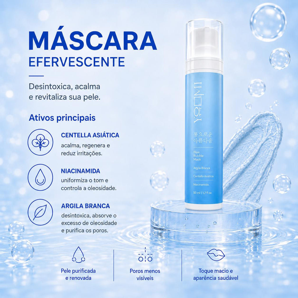 Duo Yoomi: Espuma de Limpeza + Máscara Facial